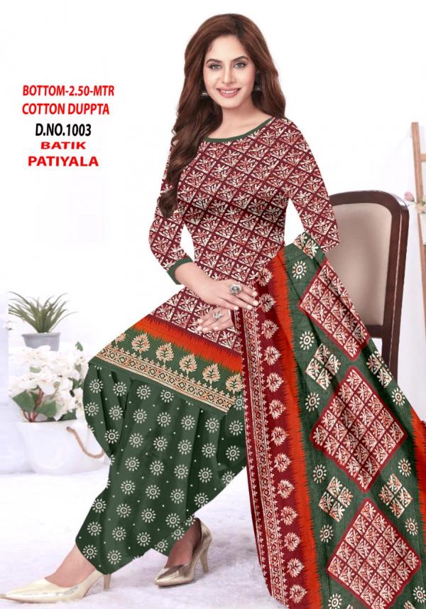 Vandana Batik Patiyala vol 1 Cotton Designer Patiyala Dress Material